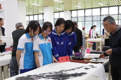 文化館服務宣傳周 | 平涼一中書畫筆會 館校攜手，繪出校園文化新風景